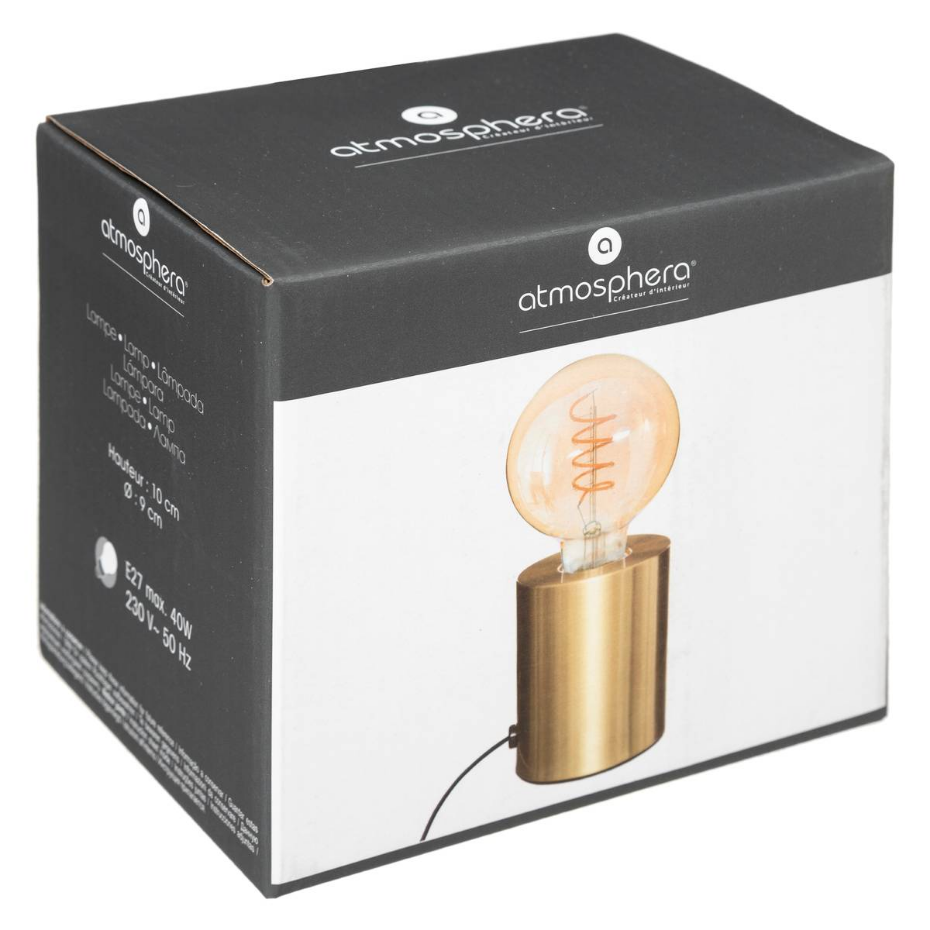 Lampe cylindrique métal SABA