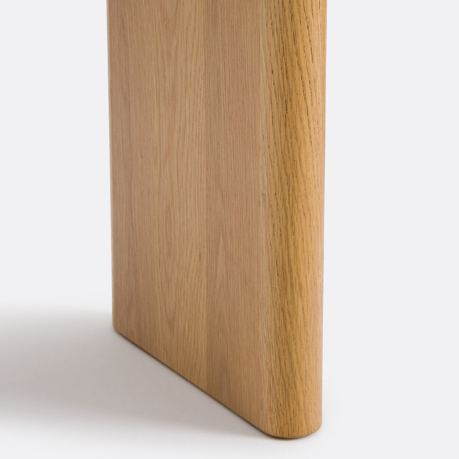 Console en plaqué chêne, Curva