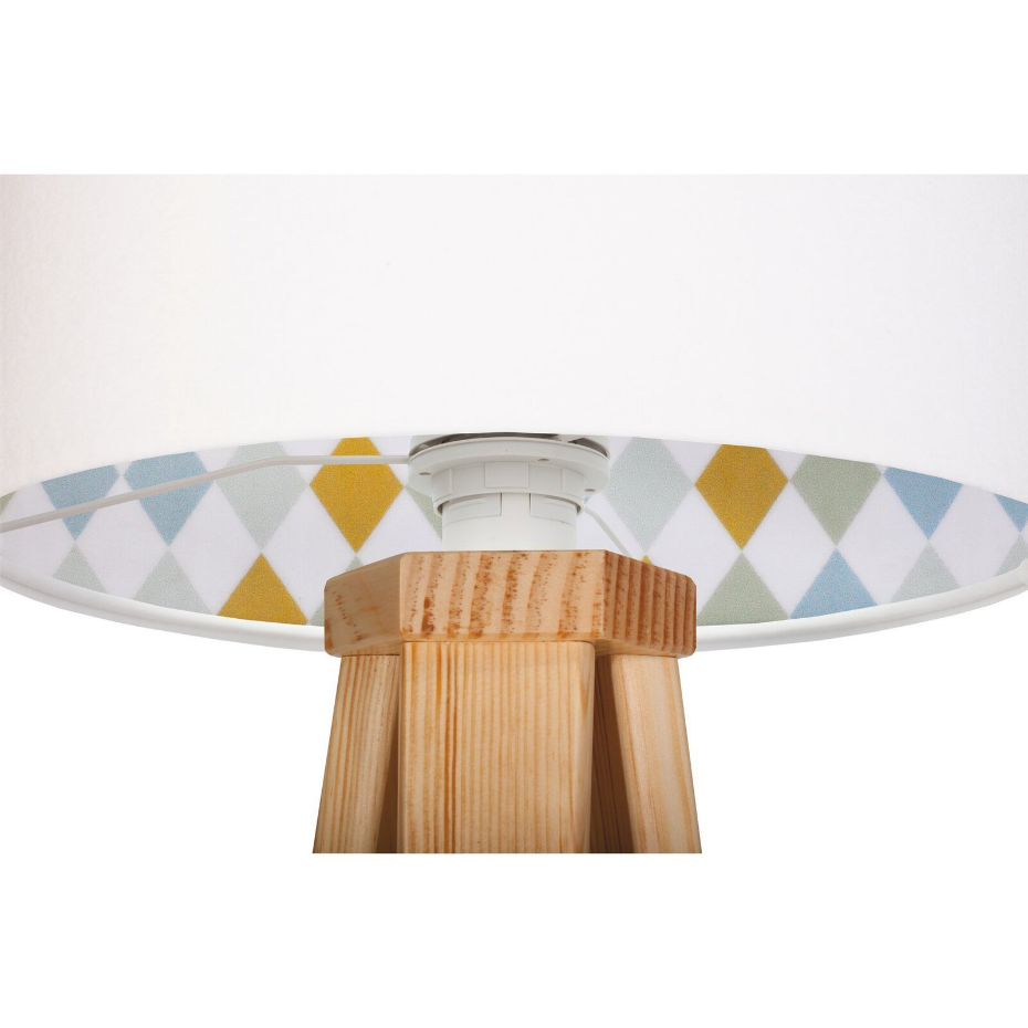 Lampe de chevet en bois avec intérieur décoratif Kids