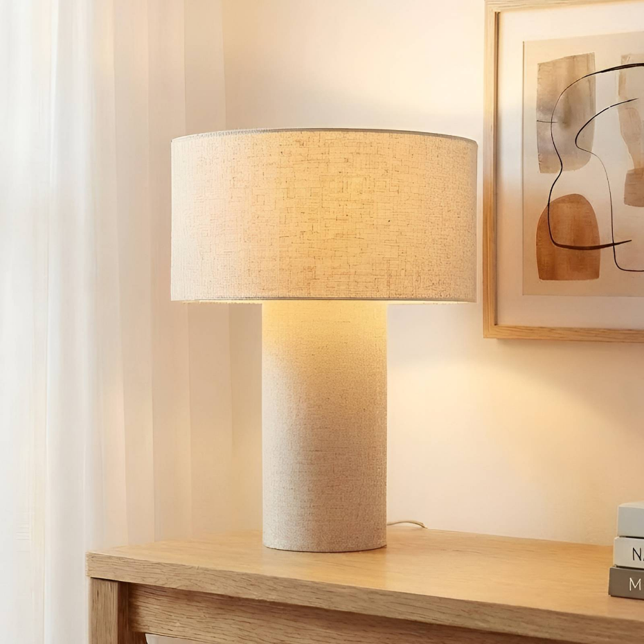 Lampe à poser en textile scandinave, Elfie