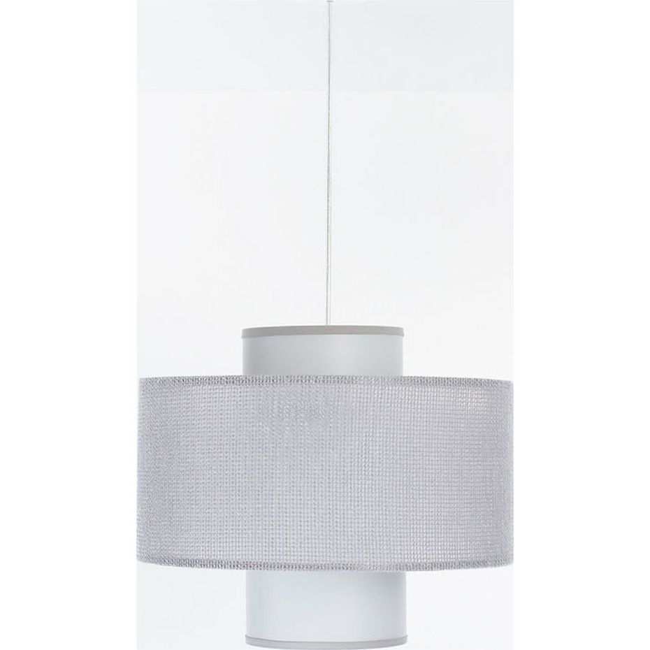 Suspension ronde en jute et lin Twin Light