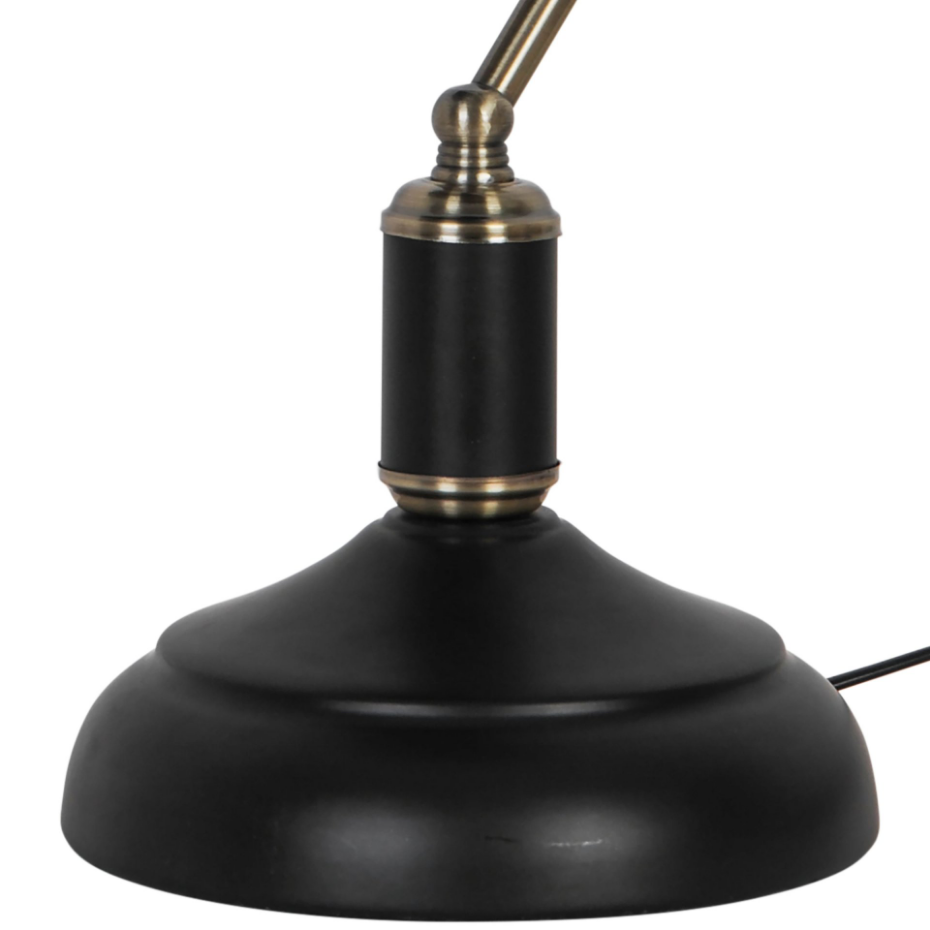 Lampe de bureau en verre et métal, ANITA