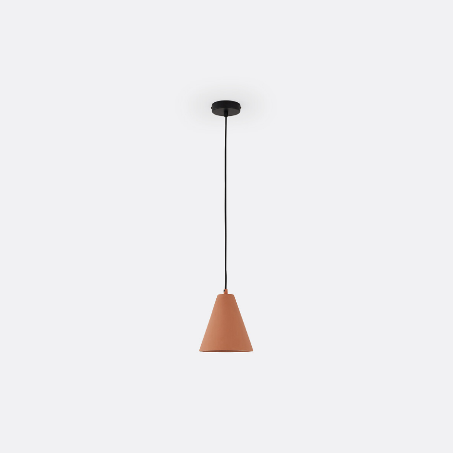 Suspension en béton terracotta Ø18 cm, Arida