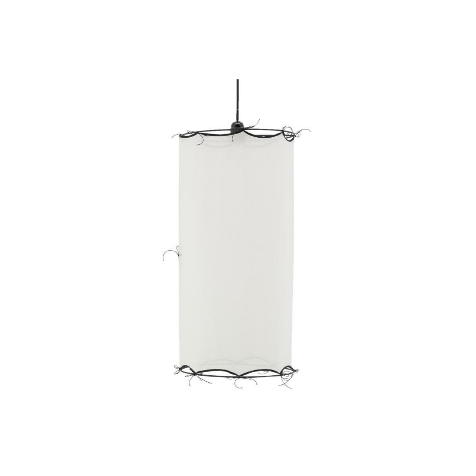 Abat-jour pour suspension en coton Riad Petit Blanc