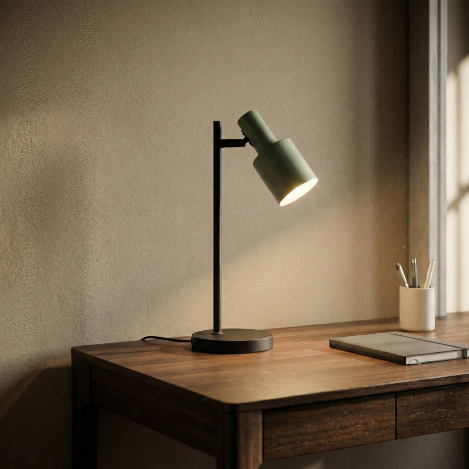 Lampe à poser en métal moderne, Ovelia