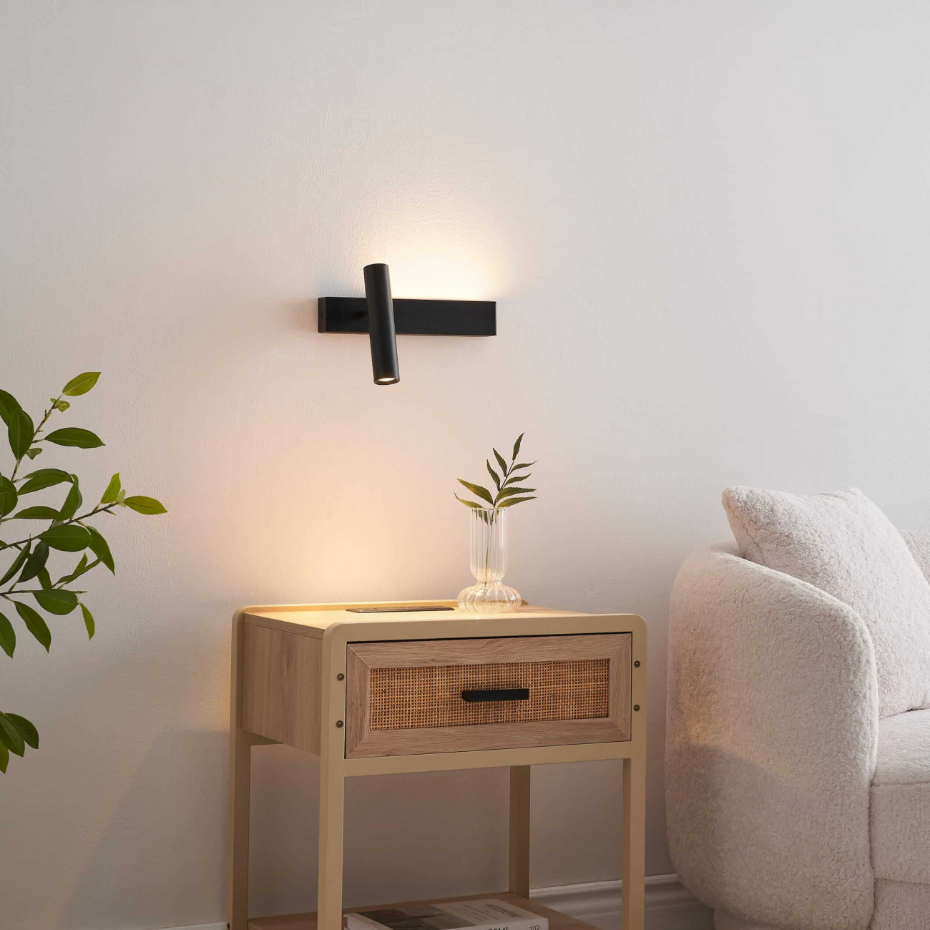 Applique murale avec liseuse (gauche) – LODVI