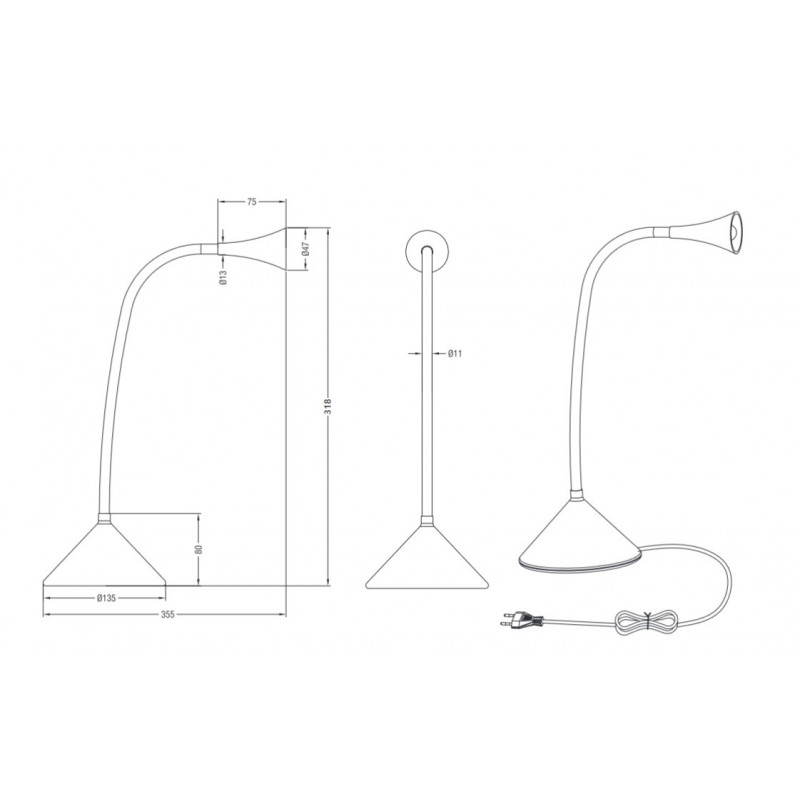 Lampe design classique, VIPER