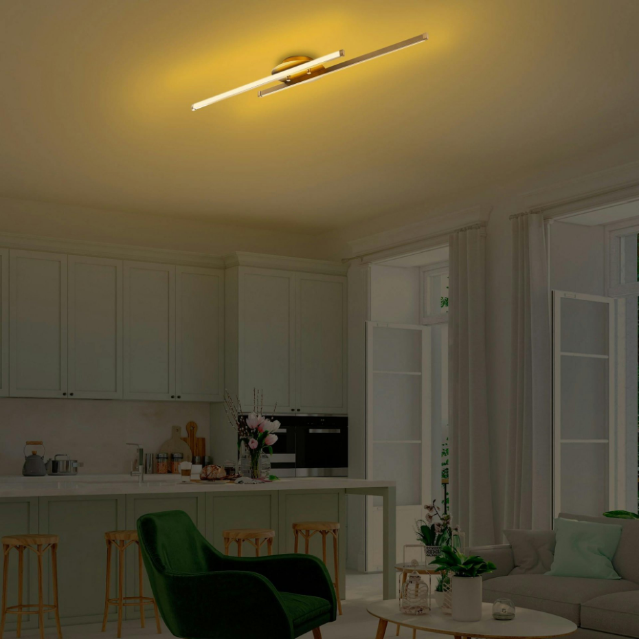 Plafonnier design 2 barres LED VIESTE