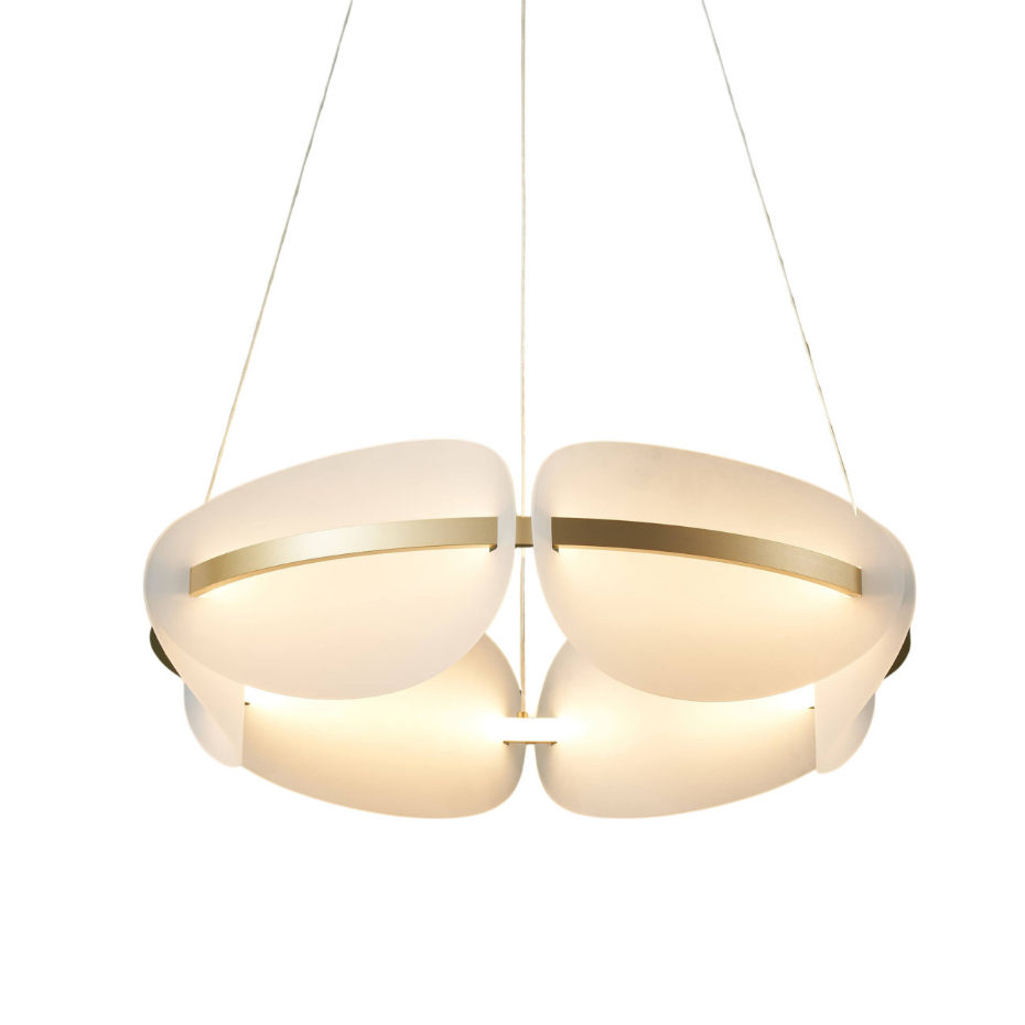 Suspension LED capsule galbée - CRISTALIA