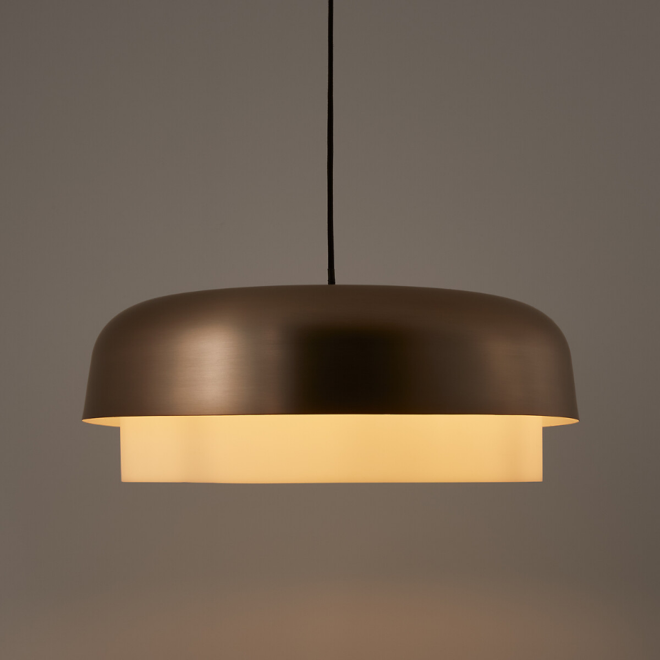 Suspension simple métal finition moka, Clepsos