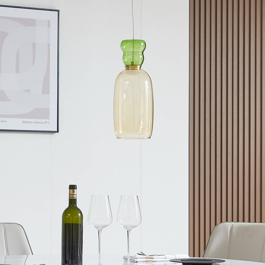 Suspension en verre jeunesLED, Fay