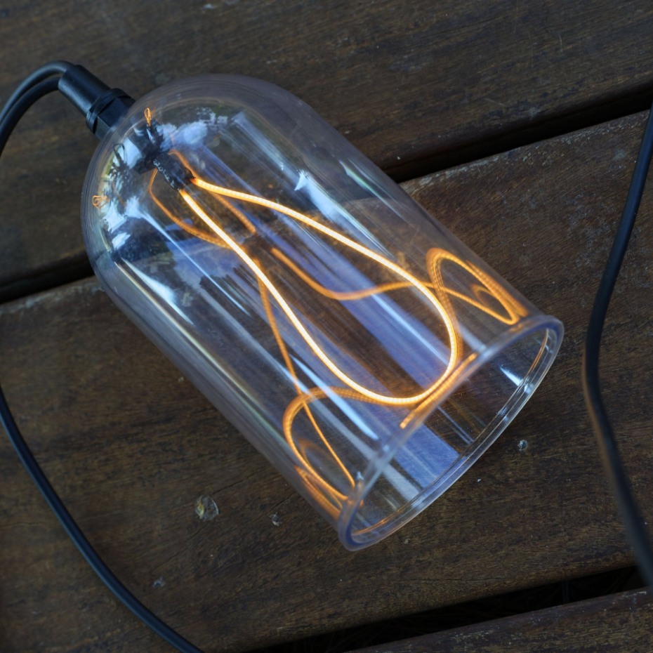 Guirlande filament GLOW LIGHT 8 cloches 15M