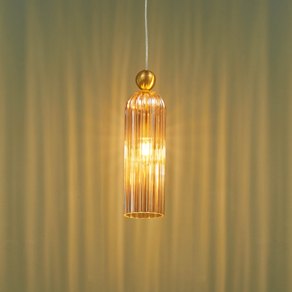 Suspension en verre cylindrique - LEONORA