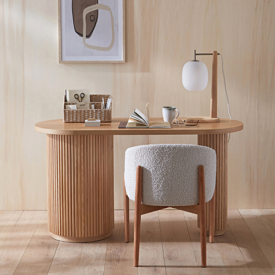 Bureau forme organique, 1 porte, Genna 