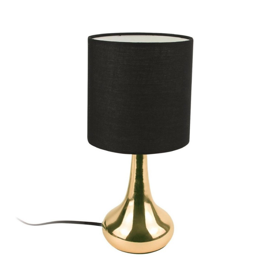 Lampe à Poser Touch Dorée Noir