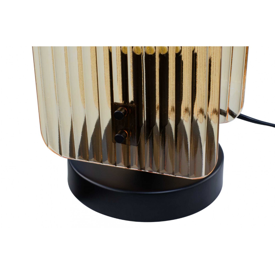 Lampe à poser en verre et métal, BOSCA