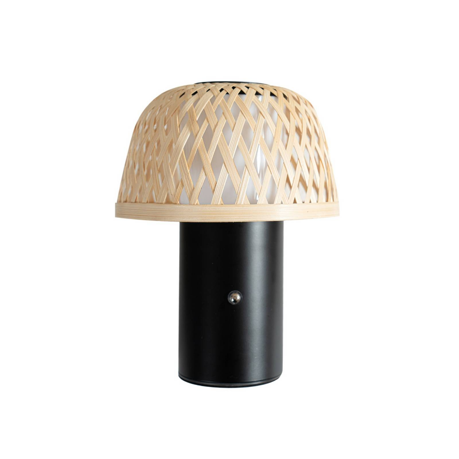 Lampe à poser en bambou moderneLED, Nifelia