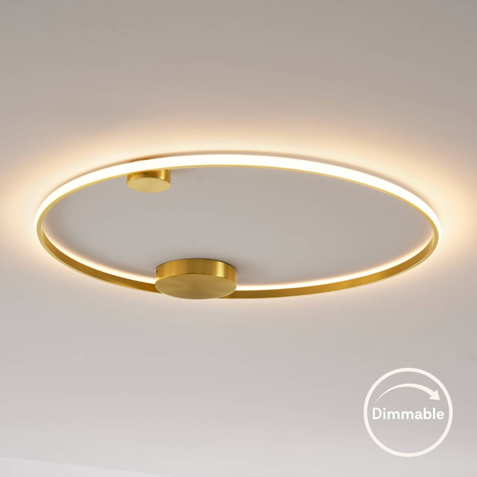 Éclairage LED circulaire doré - CEIRA