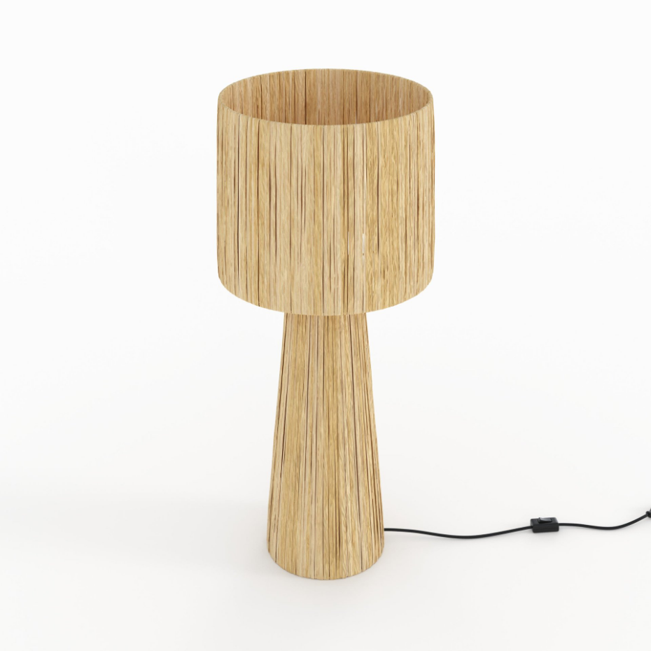 Grande lampe en feuille de palmier - SOLÉA