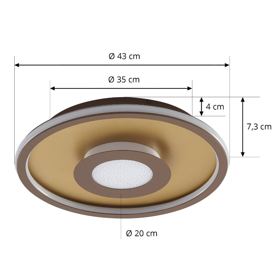 Plafonnier en aluminium moderneLED, Pekela