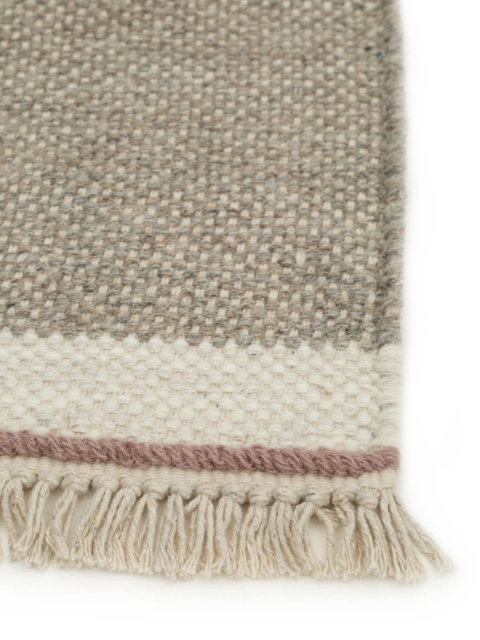 Tapis de couloir en laine tissé main KARLA