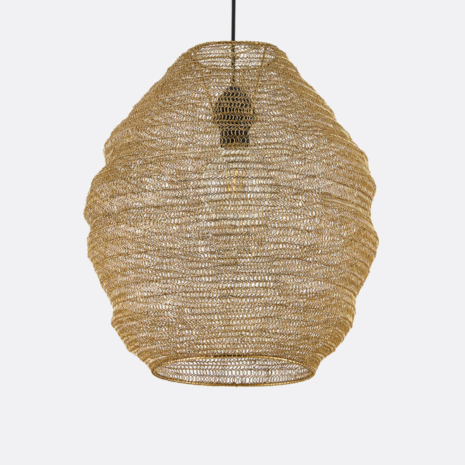 Suspension maille métal fer Ø54 cm, Mita