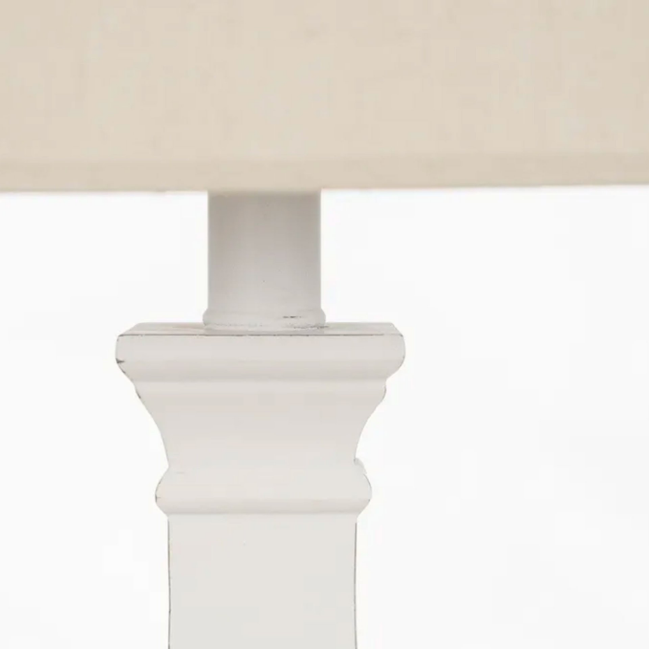 Lampe à poser classique blanche 30x37x63cm
