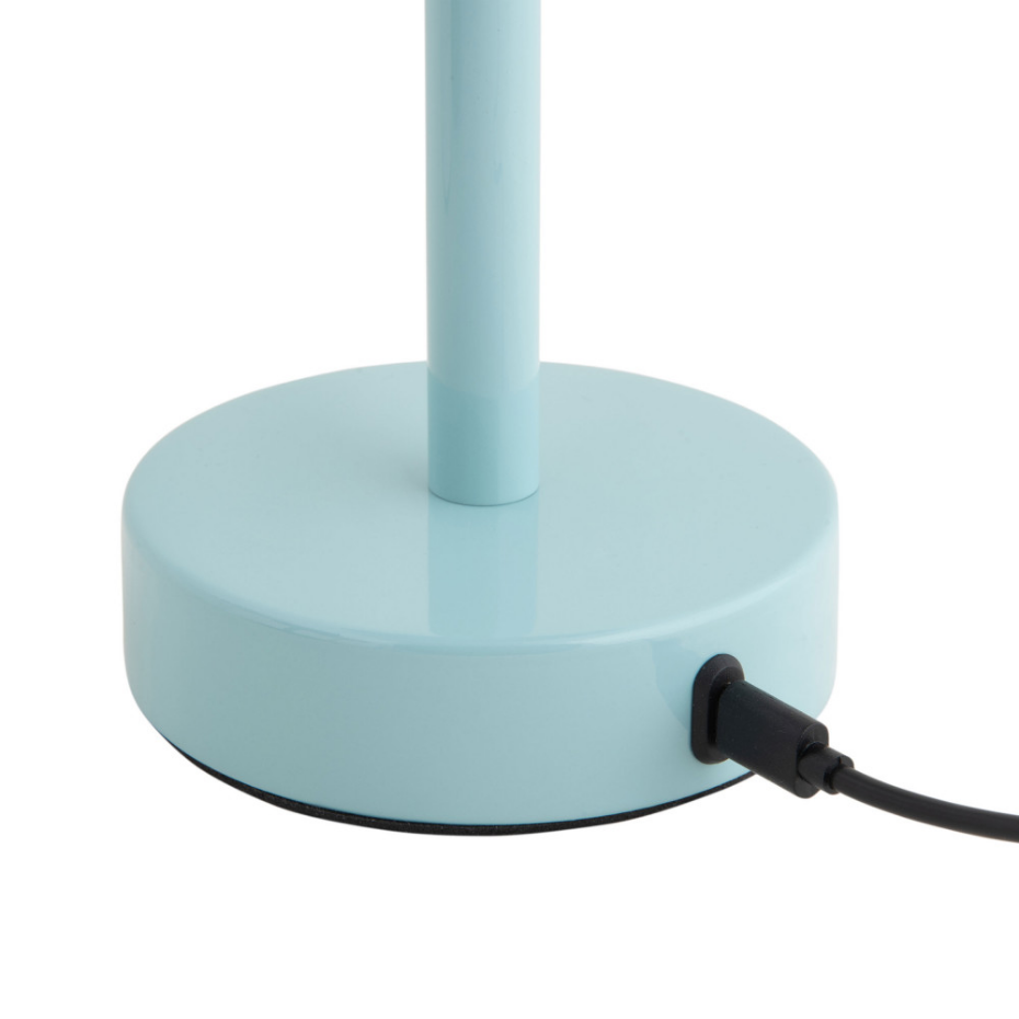Lampe à poser en métal avec abat-jour cylindrique- JAMES