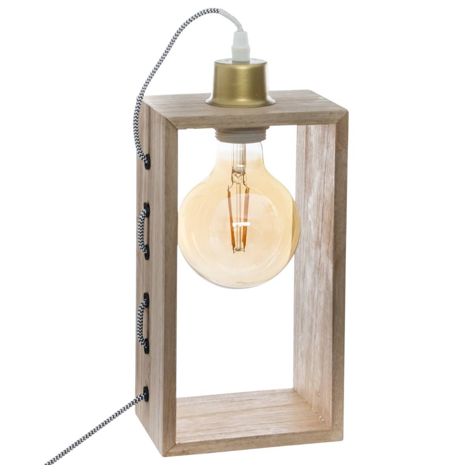 Lampe à poser bois paulownia IWATA
