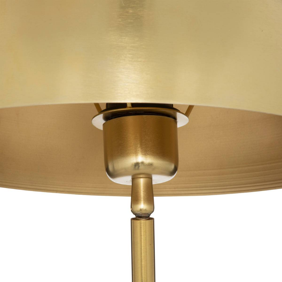 Lampe marbre et métal doré LILIO