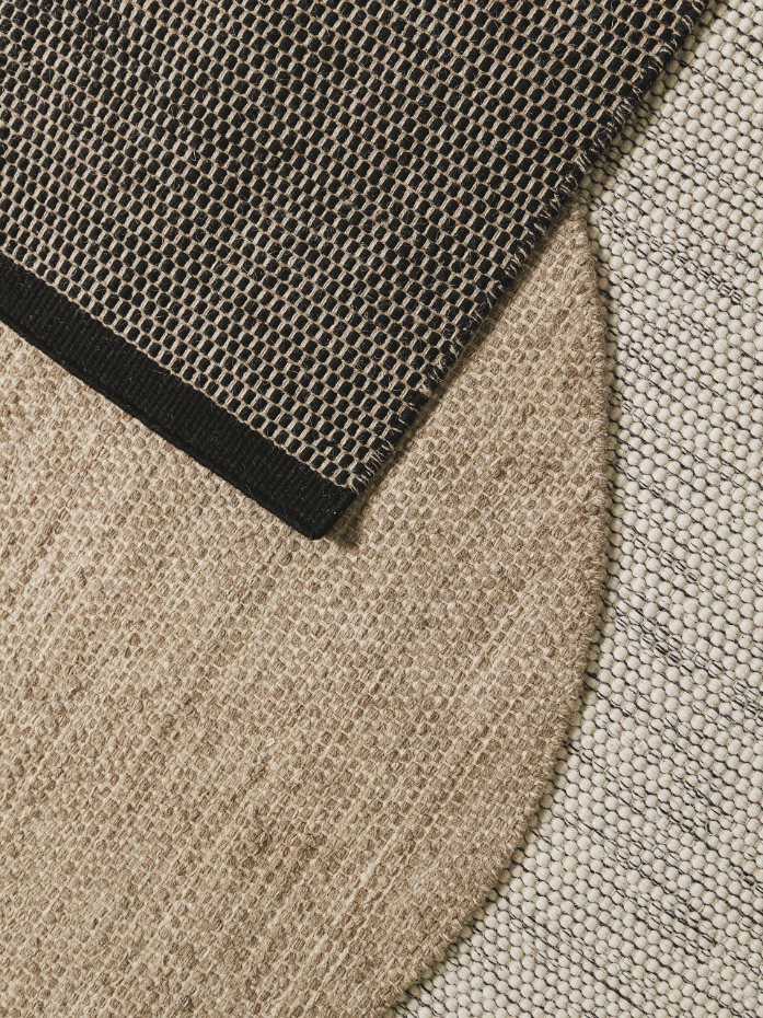 Tapis rond de laine tissé main ROCCO