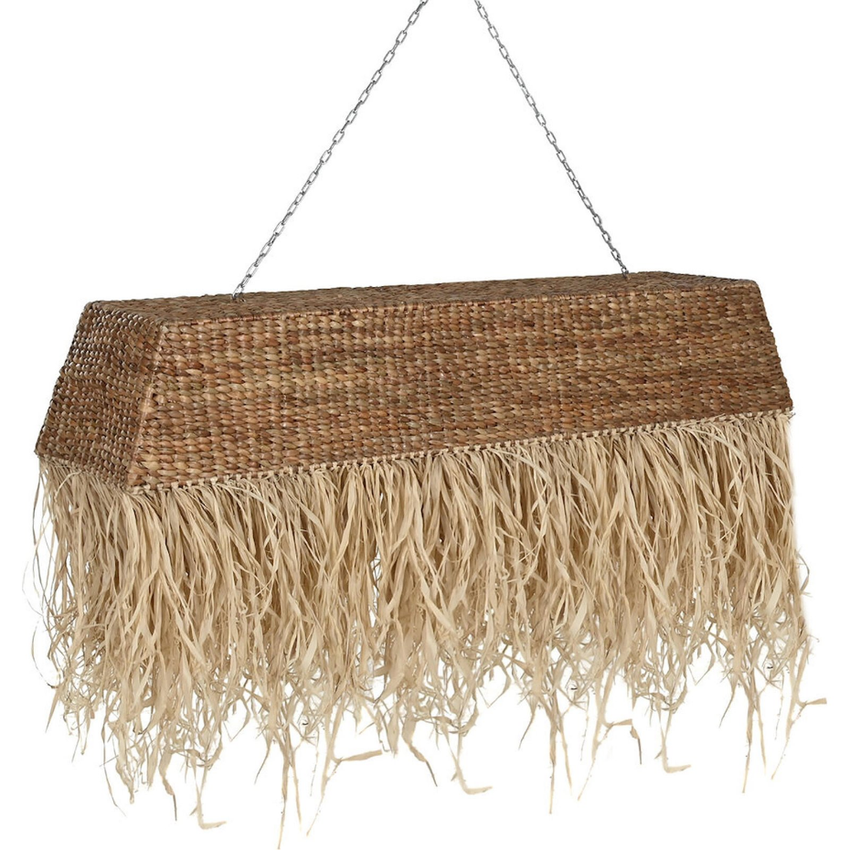 Suspension rectangulaire en fibre naturelle Item Home Lamps 2c 24