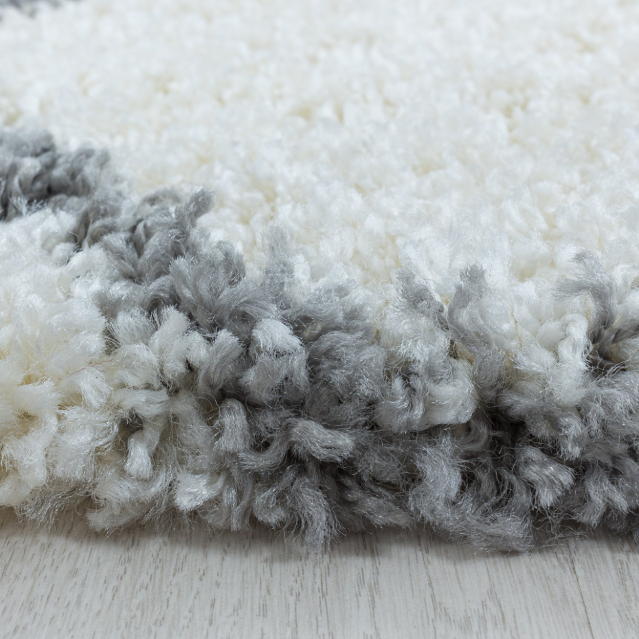 Tapis shaggy à poils long motif scandinave SALSA