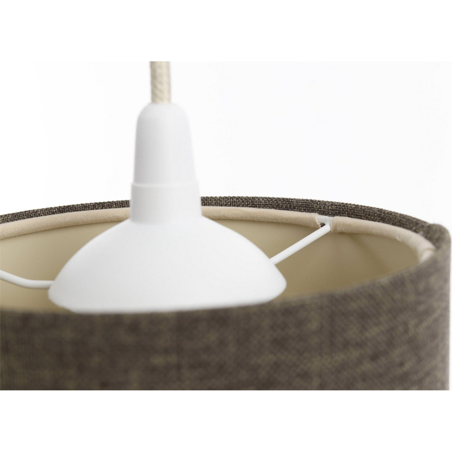 Suspension en lin rond Boho Elegant