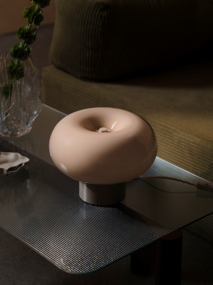 Lampe à poser Malti  Verrerie Beige ,  H. 21 - IP20 - E27 /  Nordlux Intérieur