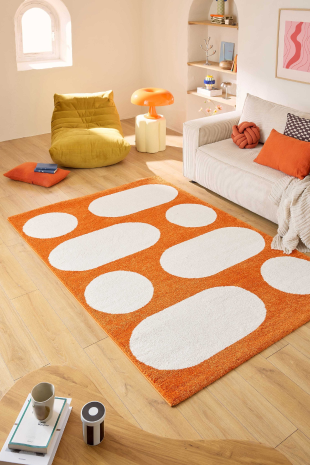 Tapis de salon style année 70 GROOVY