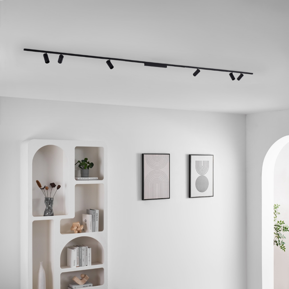 Kit 3 rails + 6 spots LED orientables - LYNE