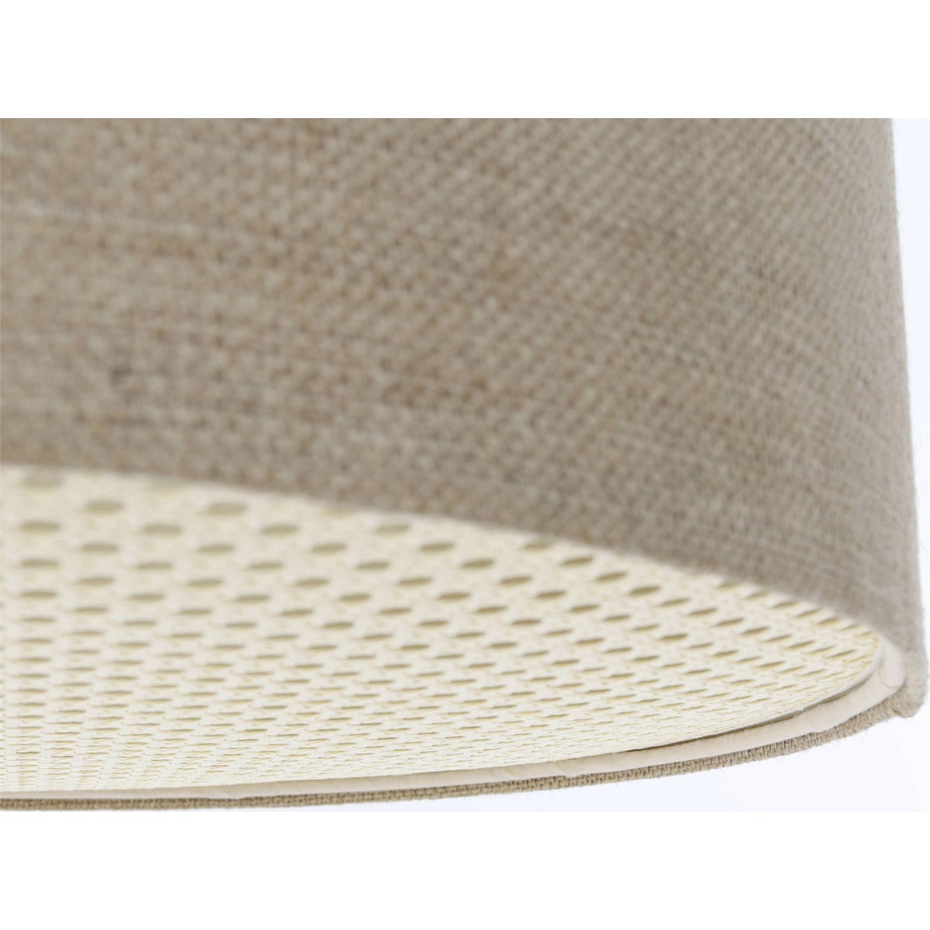 Suspension en lin rond Boho Elegant