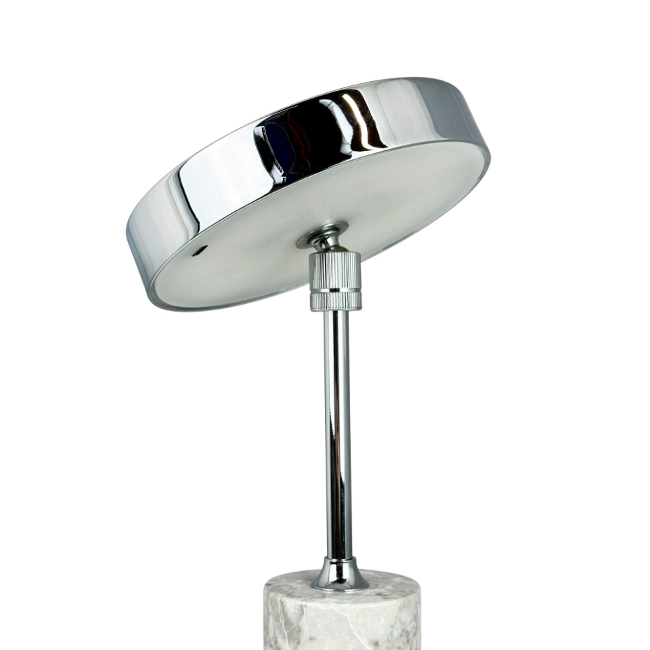 Lampe à poser LED Starlight chrome, marbre gris