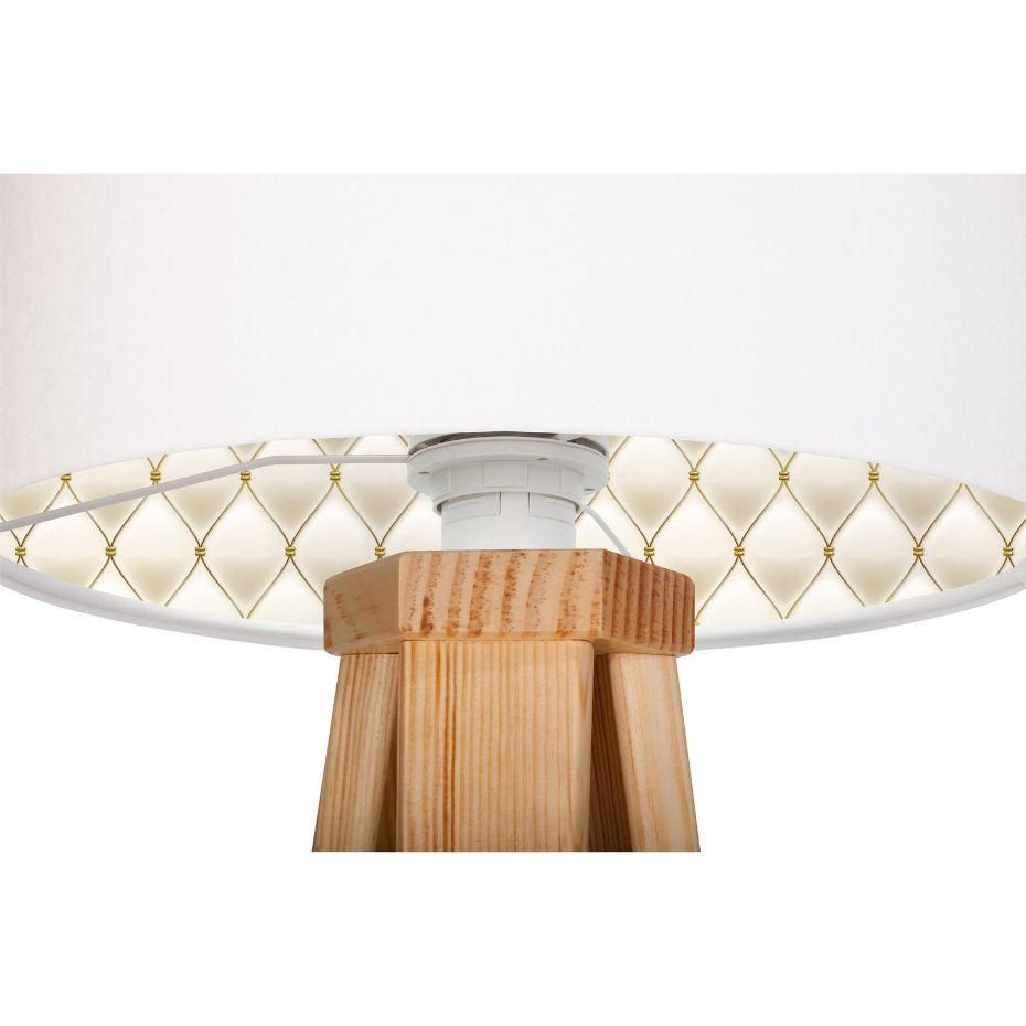 Lampe de chevet en bois modèle Glamour