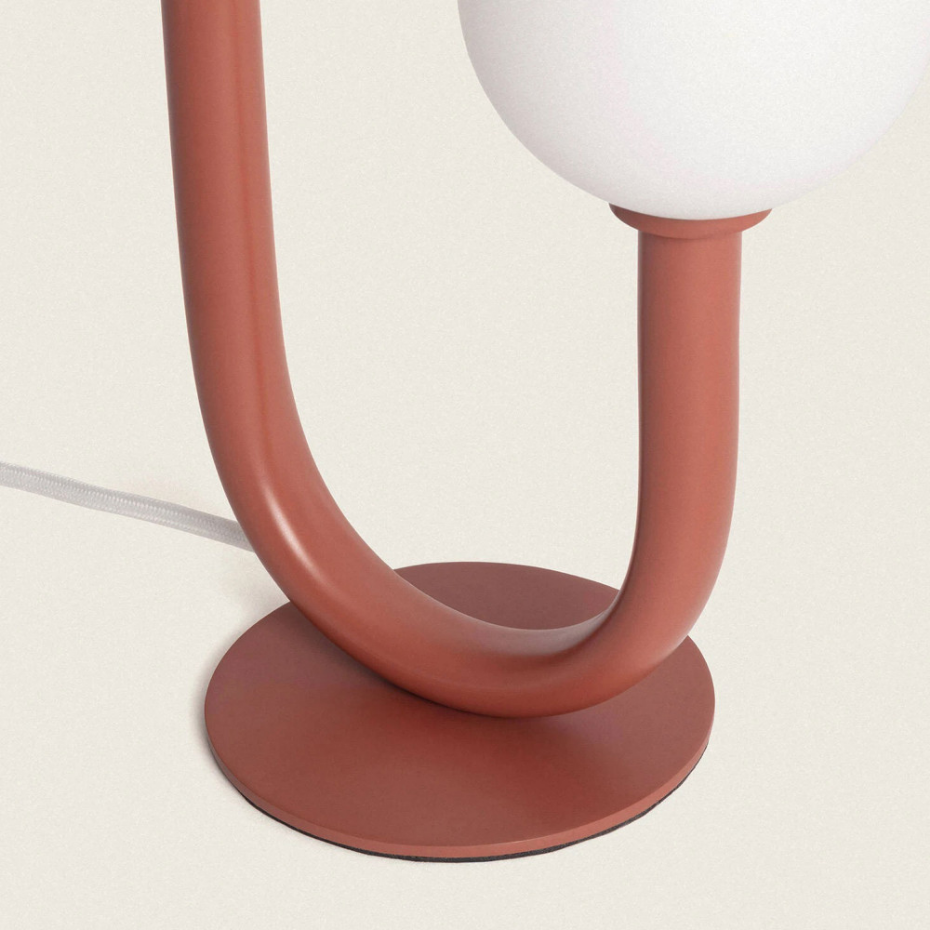 Lampe à poser en métal et verre- NEA