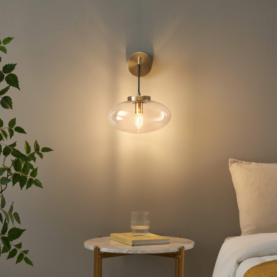 Applique bulle verre transparent - MILENZO