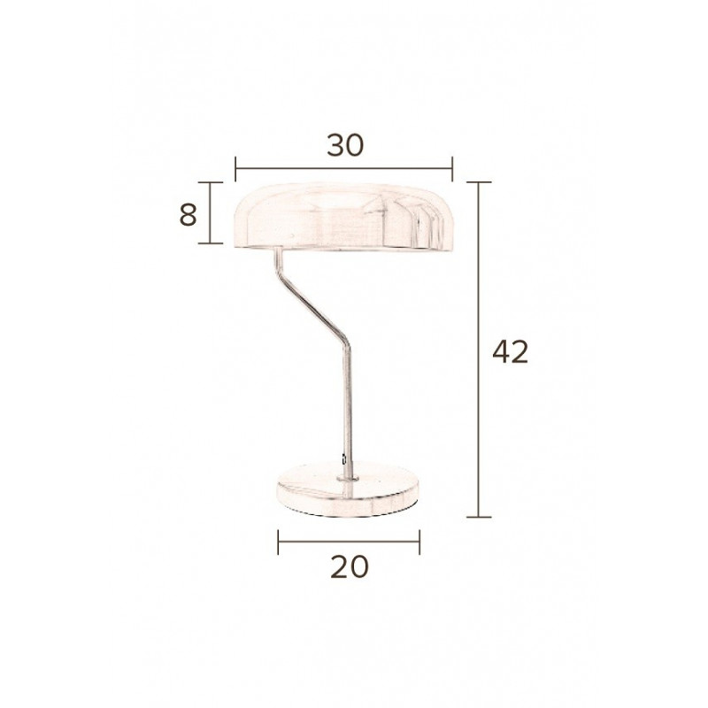 Lampe design en métal vintage, ECLIPSE