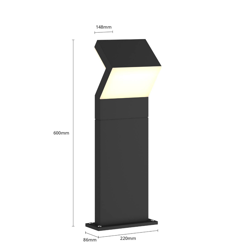 Luminaire extérieur en aluminium moderneLED