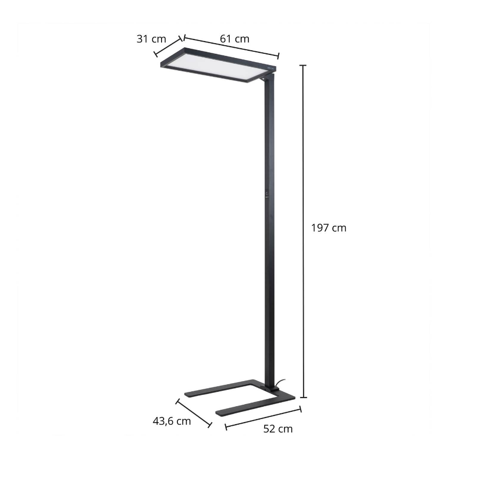 Lampadaires de bureau en métal moderneLED