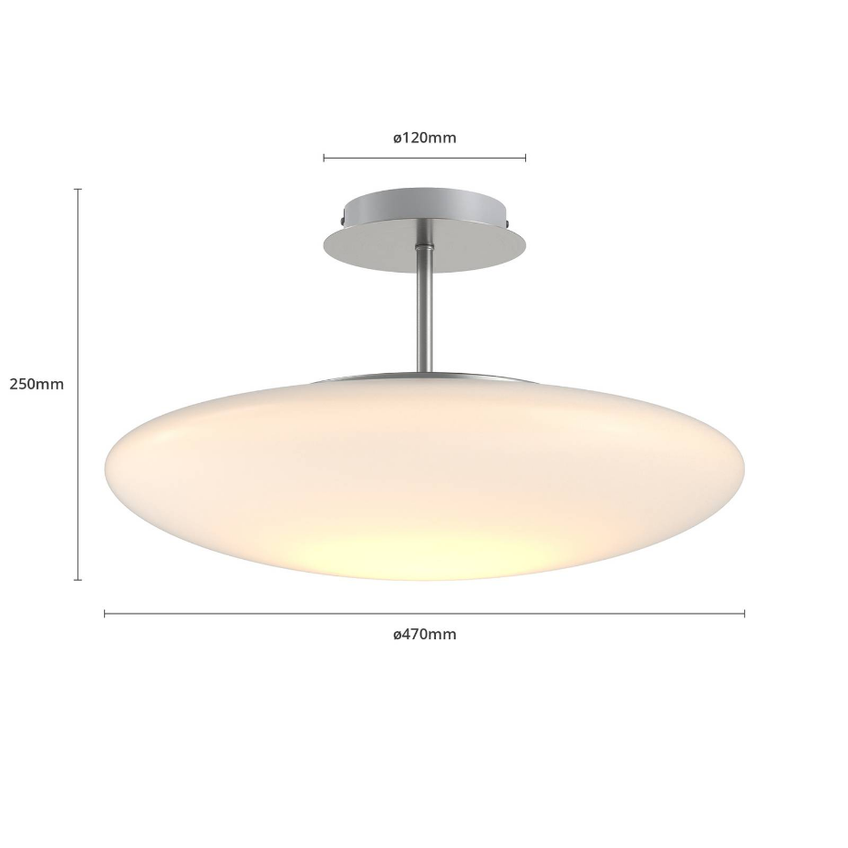 Plafonnier en verre moderneLED, Gunda