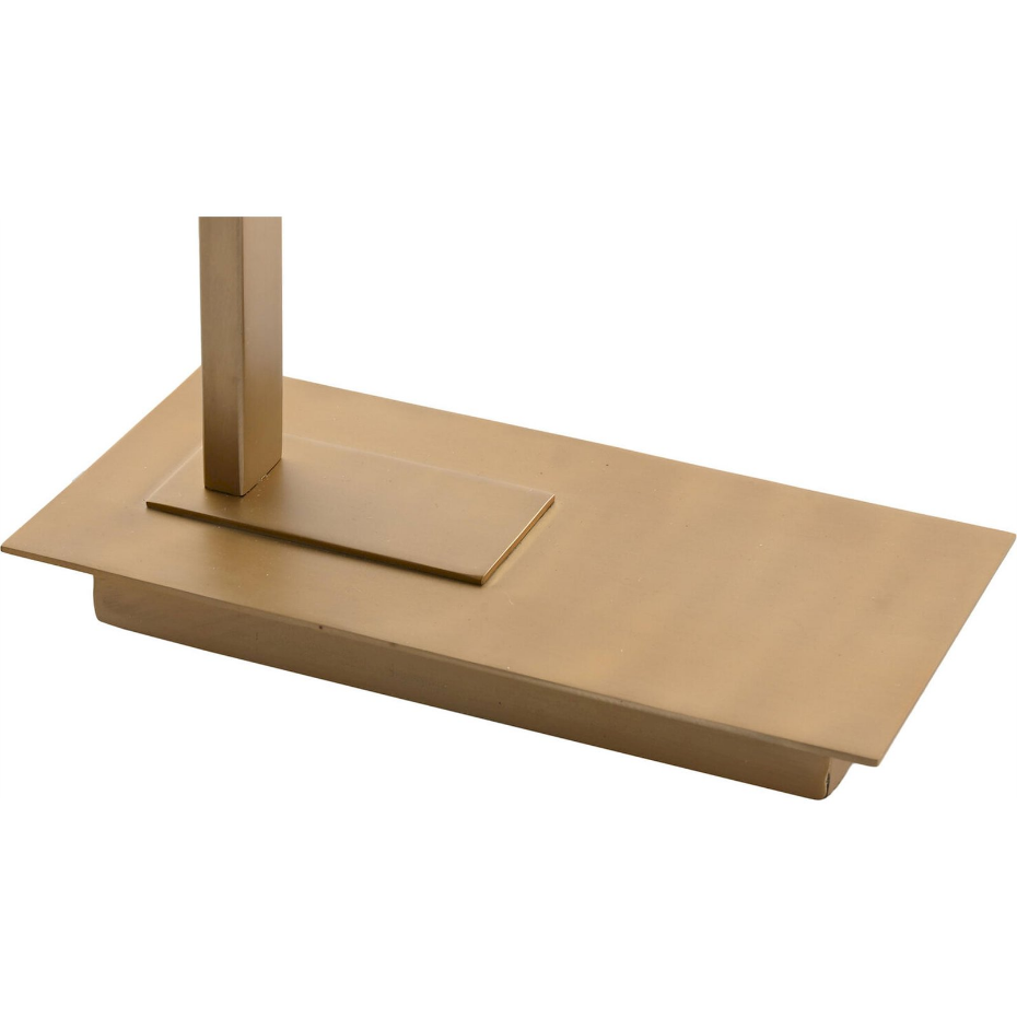Lampe de table en acier patiné rectangulaire Item Home India Lamps 1c25