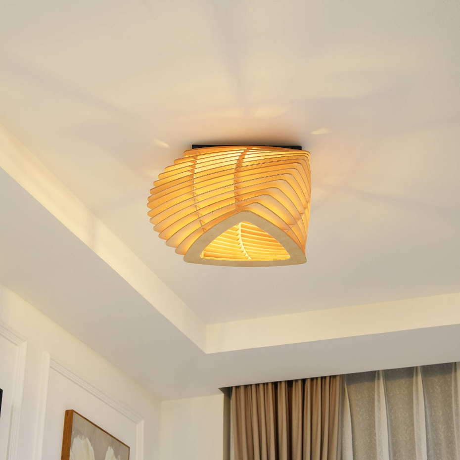 Plafonnier en bois design, Sanza