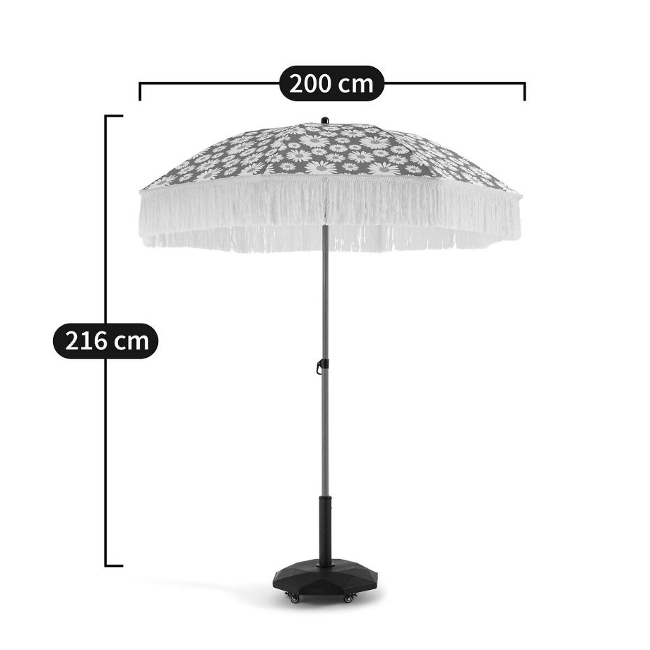 Parasol imprimé à franges, Larna