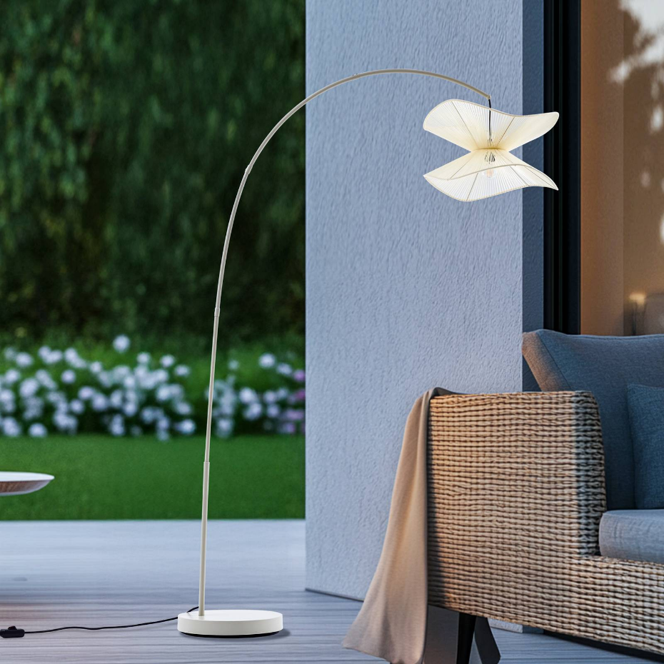 Luminaire de terrasse en textile moderne